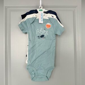 NWT Carter's 3 Pack Short Sleeve One-Piece Bodysuits